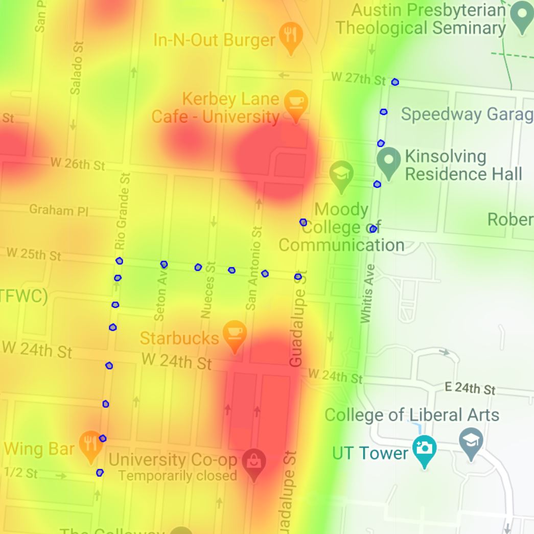 Optimizing Walking Routes for Safety at UT Austin